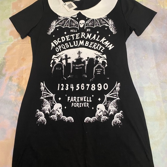 Ouija Graphic Design Dress Goth Punk Medium worn once - Picture 2 of 6